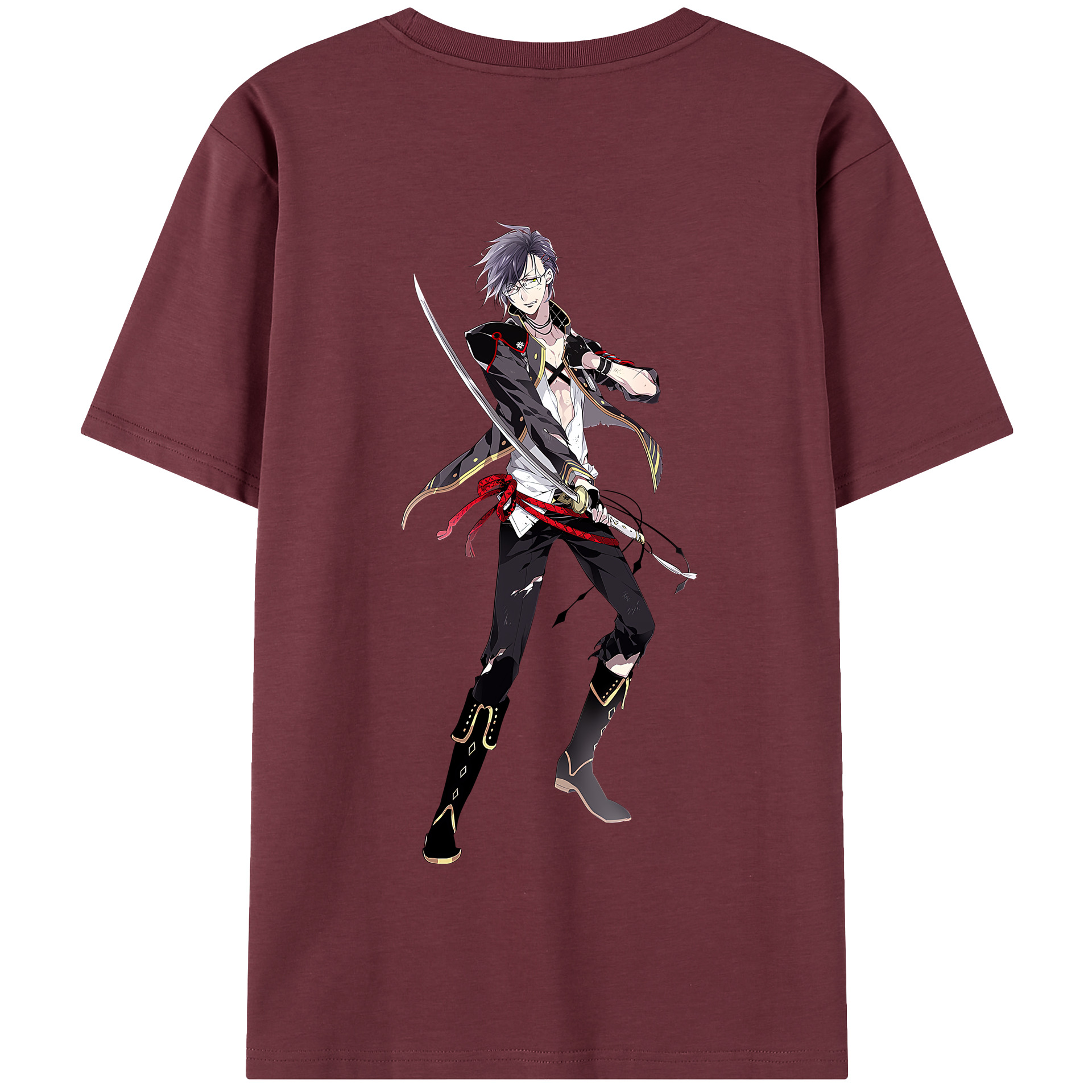 （画像用） 刀剣乱舞 Touken Ranbu 綿100％半袖Tシャツ（背面プリント）